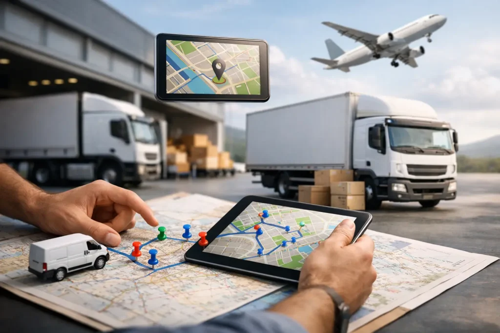 Optimización de rutas de distribución eficaz